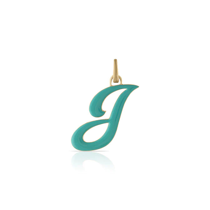Jumbo Enamel Letter Charm