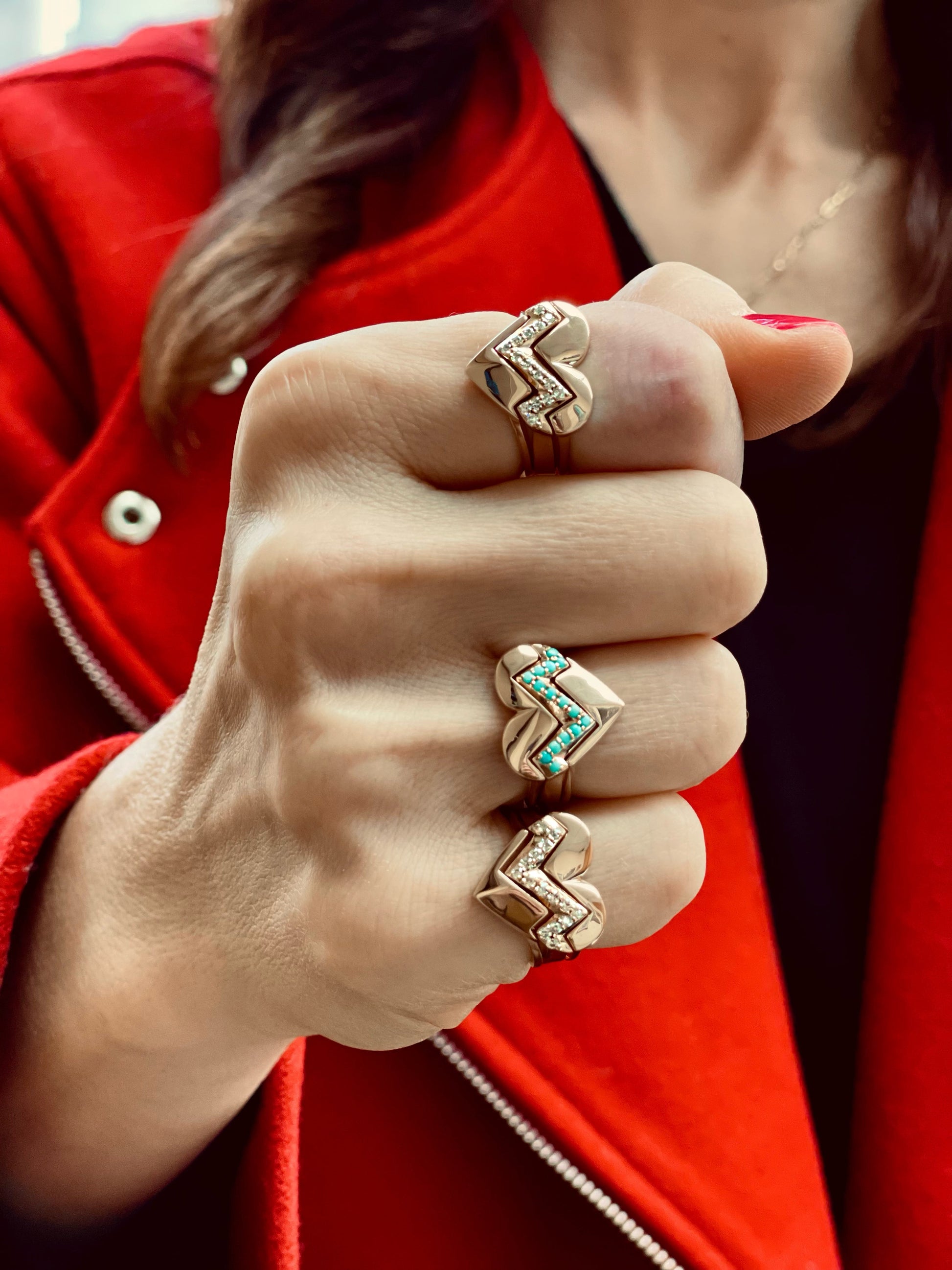 Heart Throb Gold Ring