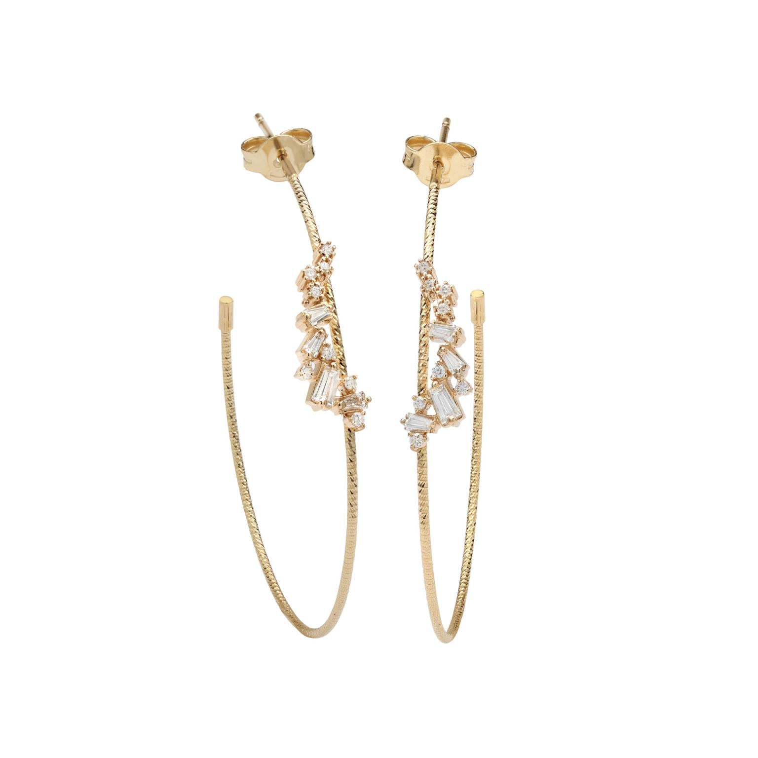 Mini MéLange Large Wire Hoop Earring