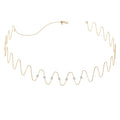 Wave Choker Necklace with Diamond