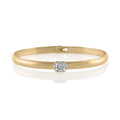 Emerald Cut Bangle Bracelet .35