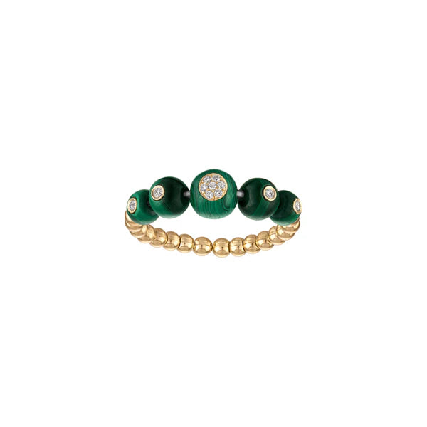 Beaded Bubbles Stack Ring