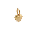 Gold Milagros Heart Earrings - Pair