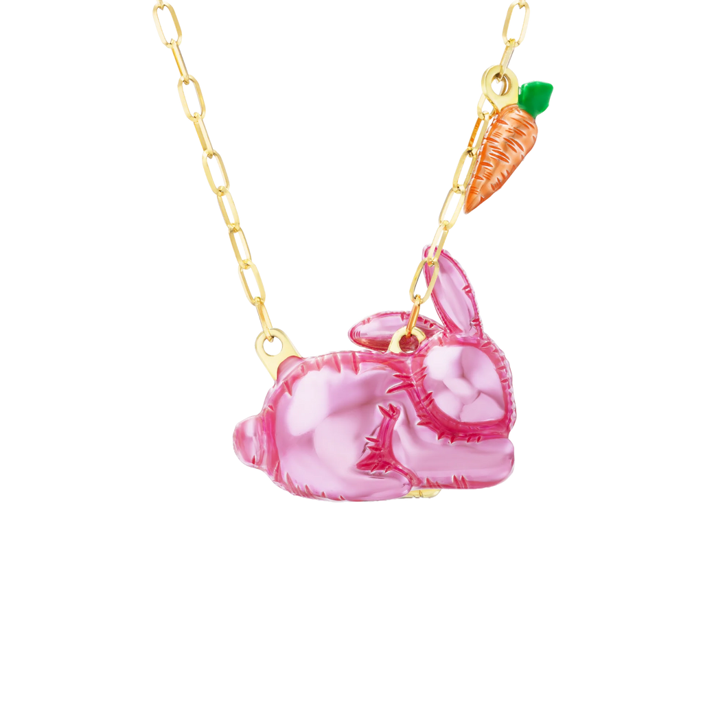 Bunny and Carrot Necklace
