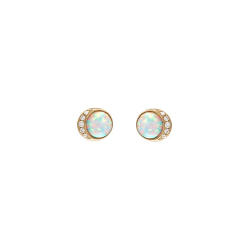 Turquoise Small Celeste Moonrise Stud Earrings