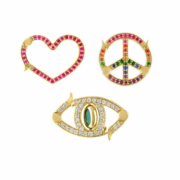 Rainbow Peace Motif Closure