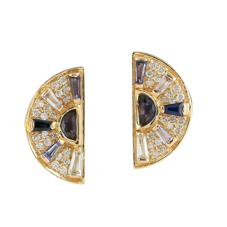 Sunburst Studs PAIR - Dark