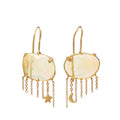 Gold & Crystal Opal Nimbus Earrings