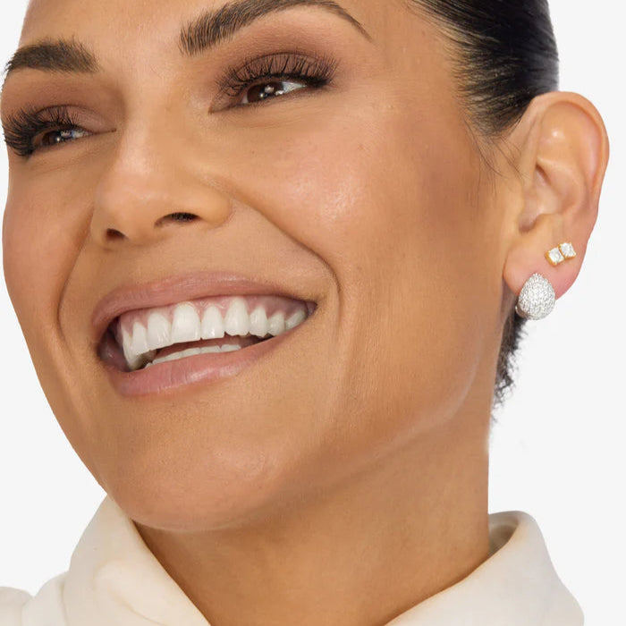 Silver Lil Norah Pave Earrings