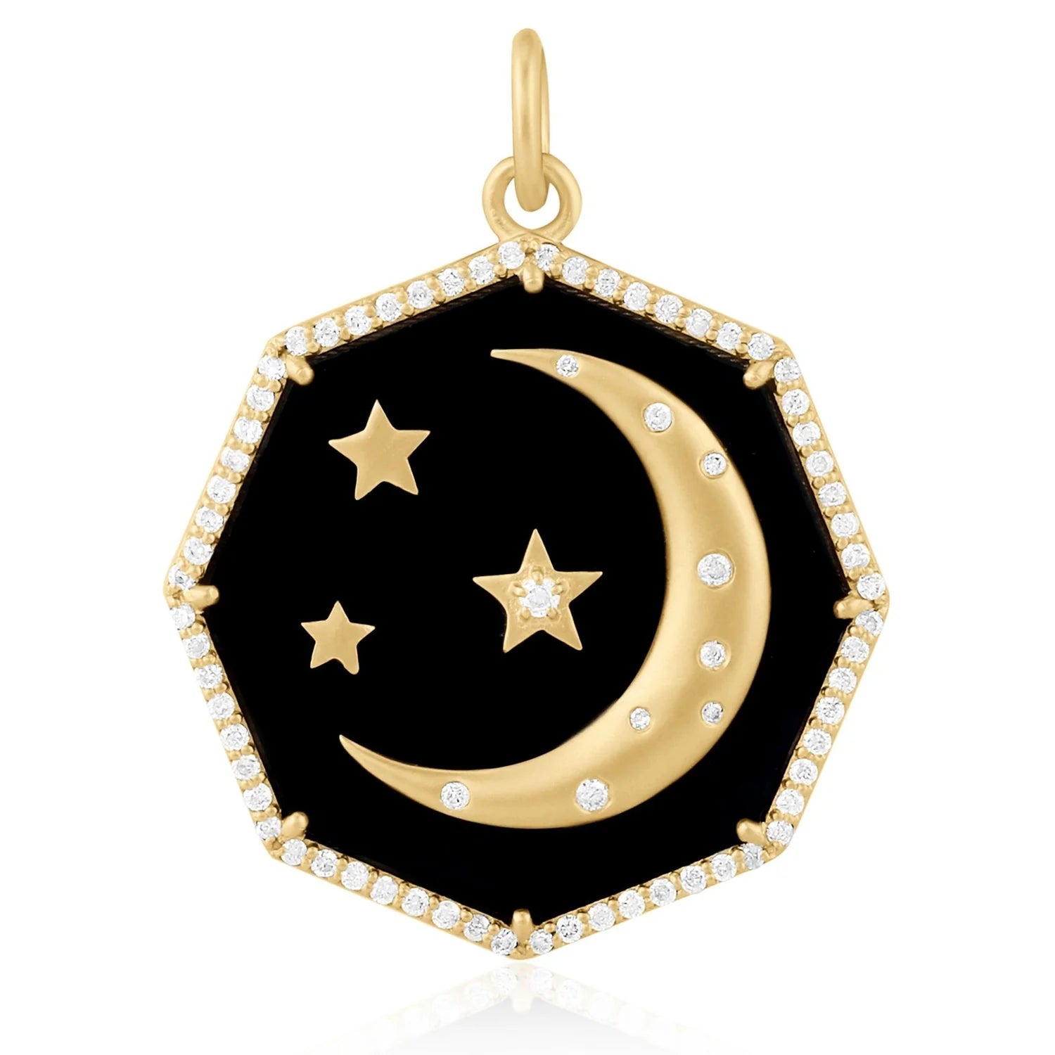 Octagon Sun & Moon Reversible Charm