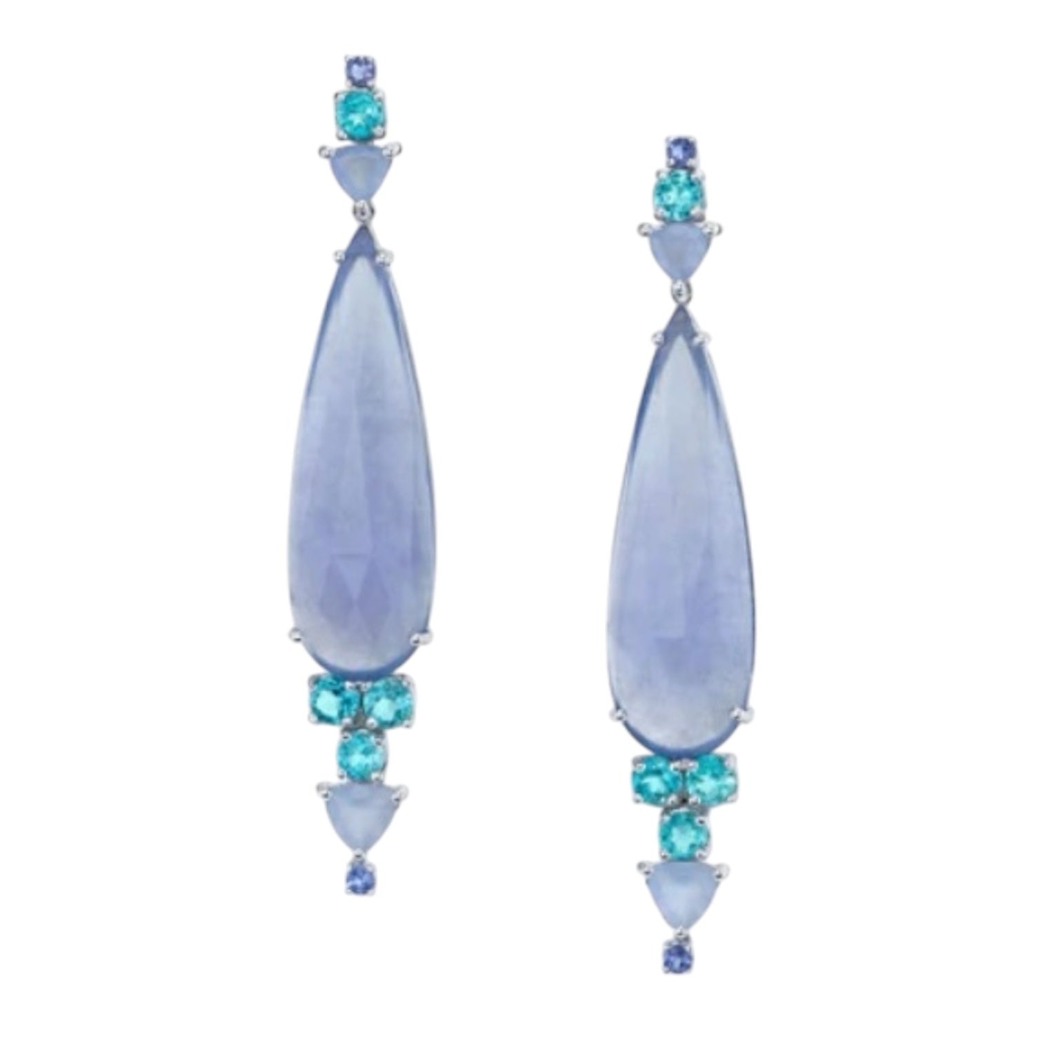Blue Chalcedony Earrings