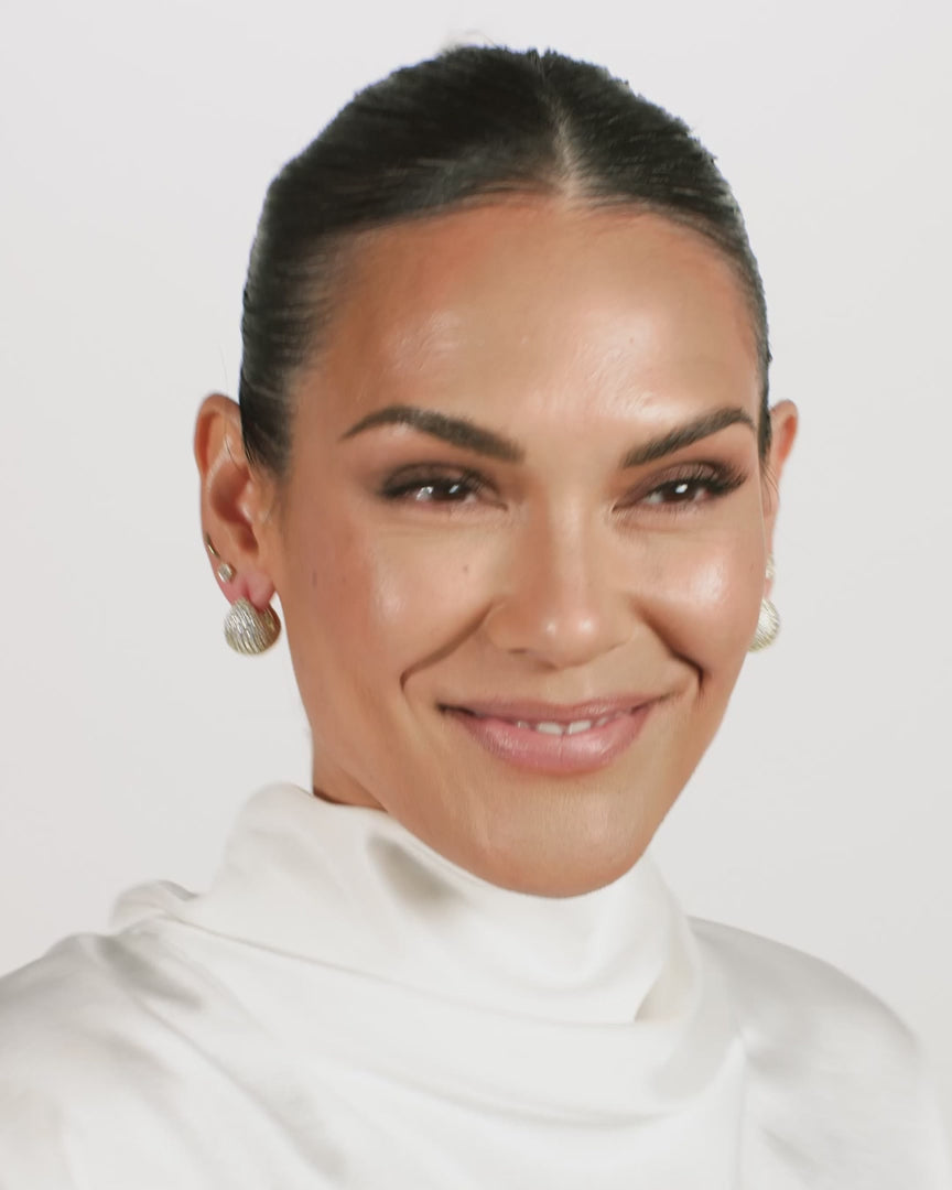 Gold Norah Pave Earrings