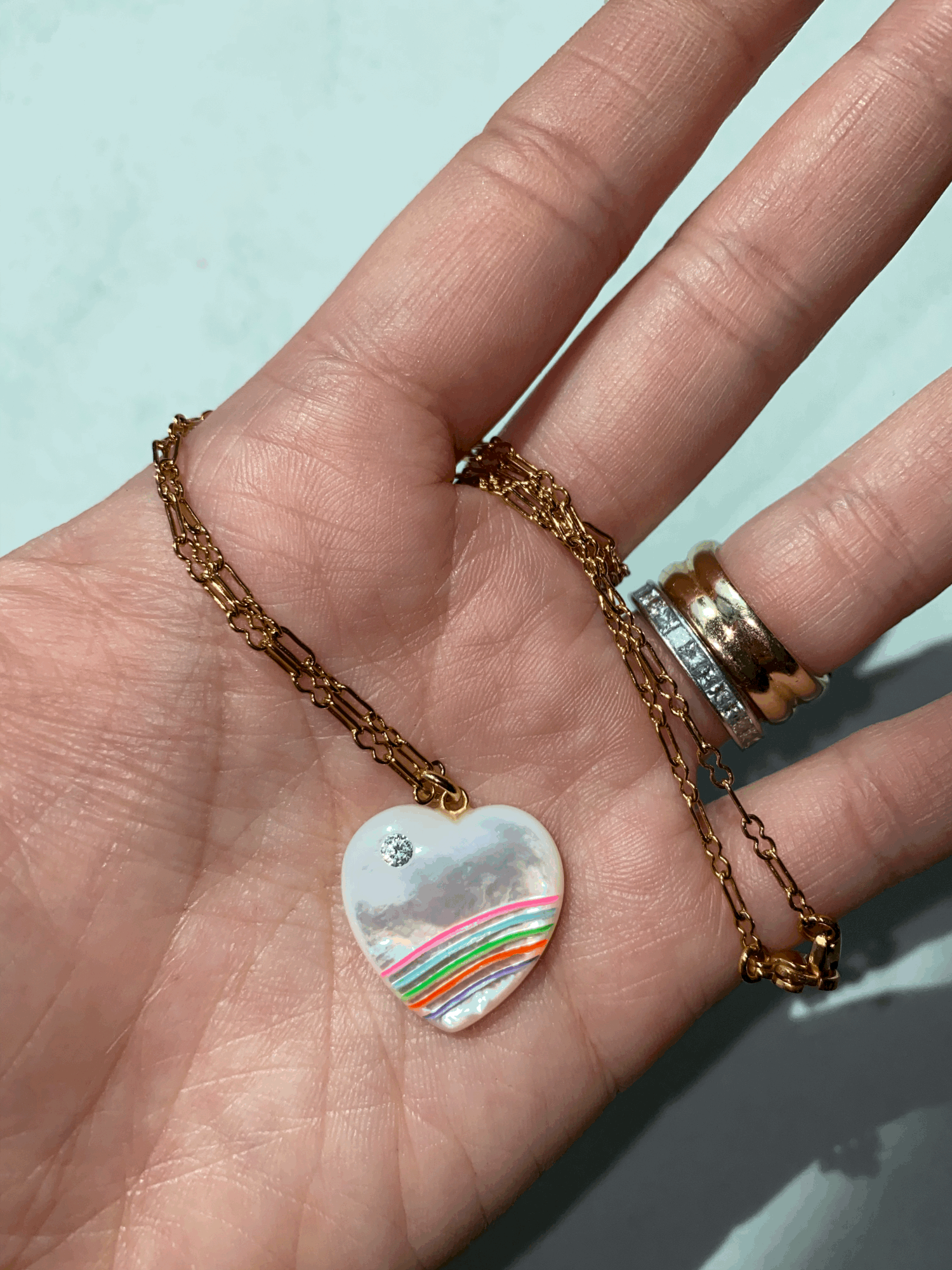 Rainbow Love at First Sight Necklace