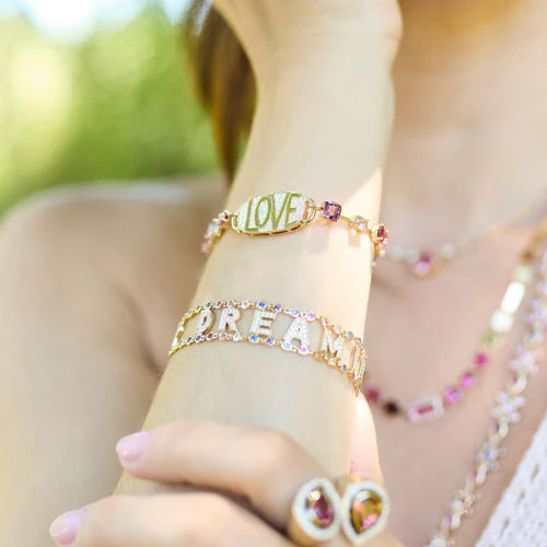 Pink Rock Candy Bracelet