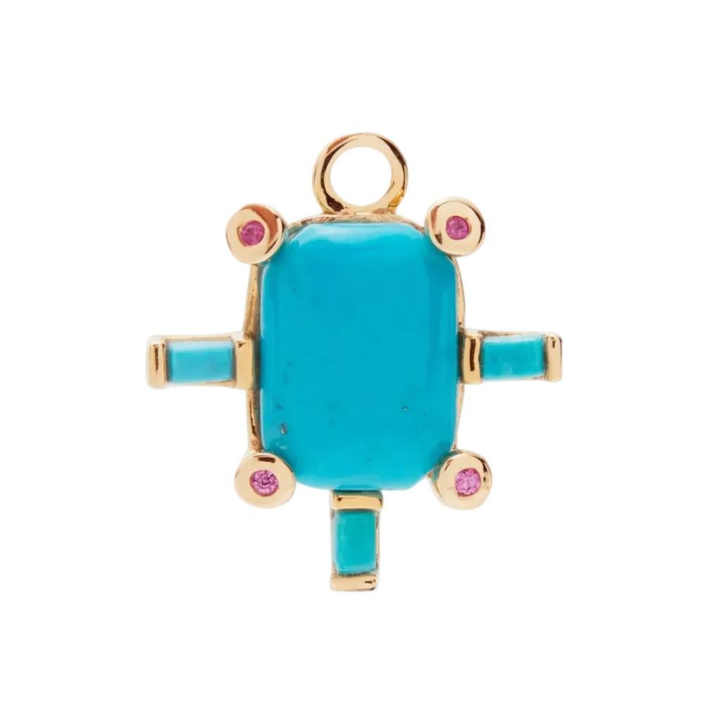 Juno Charm with Turquoise