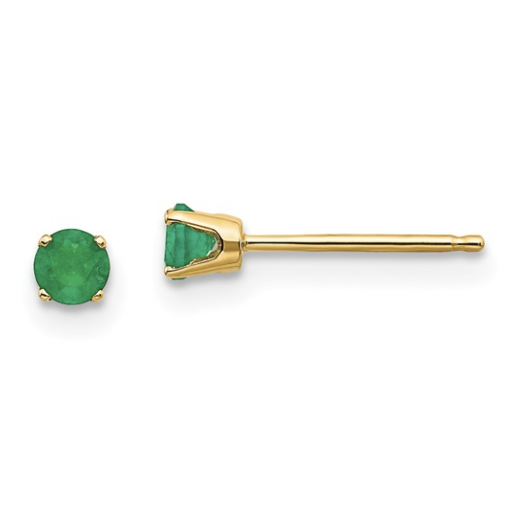 Emerald Stud Earring - Single