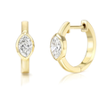 Marquis Diamond Huggie Earring SINGLE