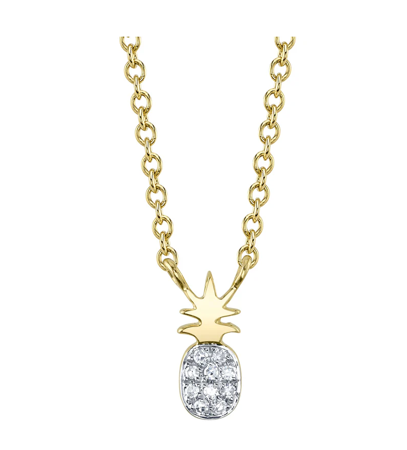 Diamond Pineapple Necklace