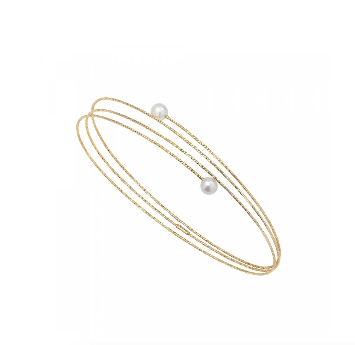 Nouveau Wire Bracelet with Fresh Water Pearl