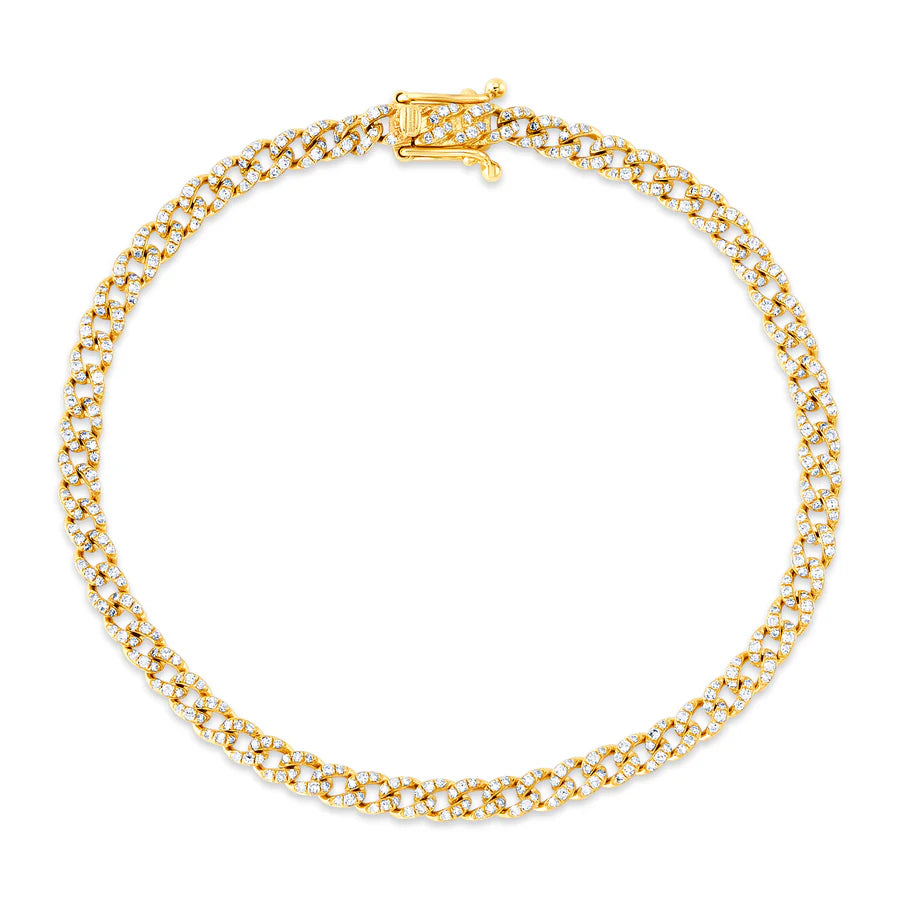 Showstopping Cuban Link Diamond Bracelet