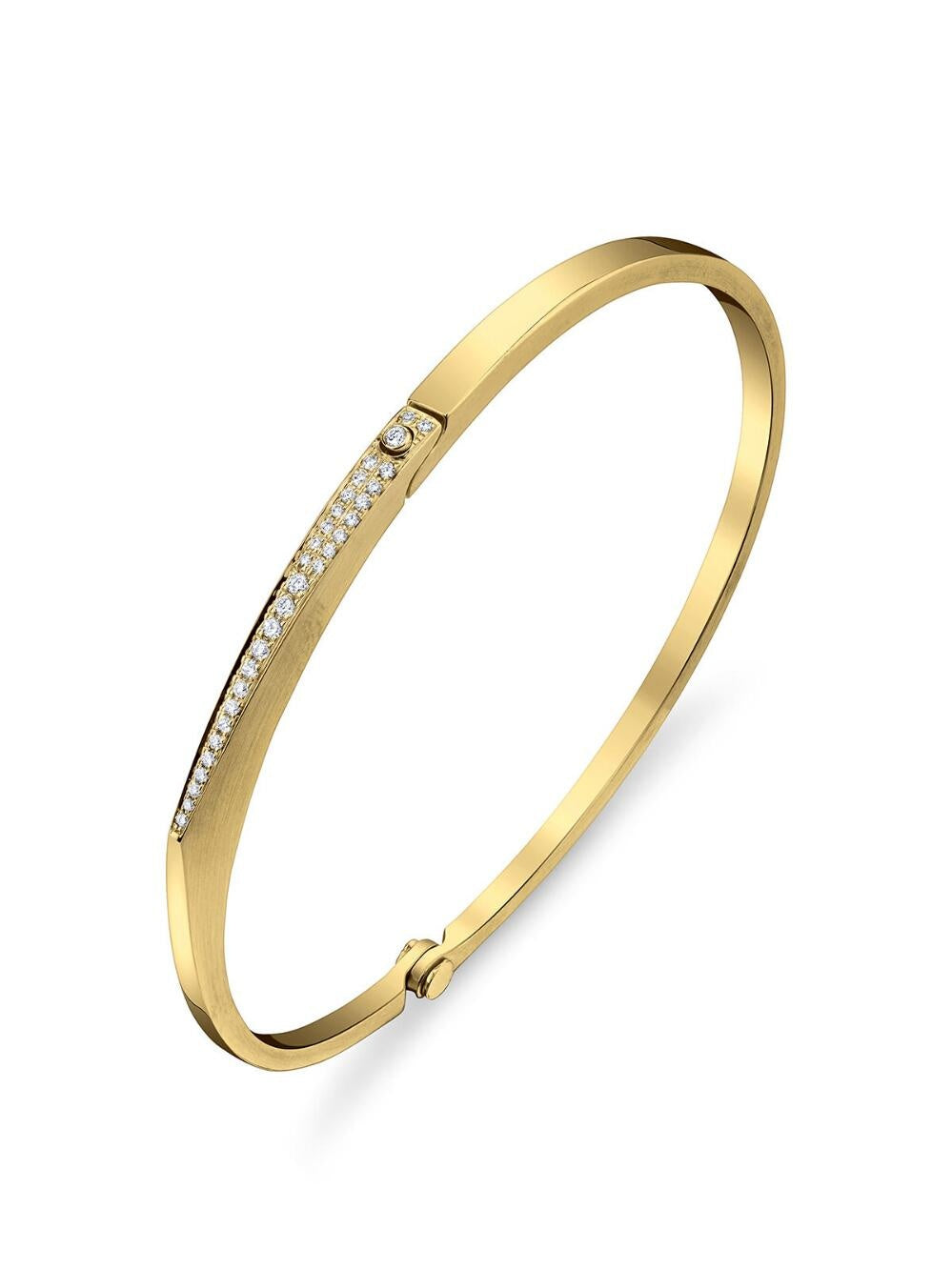 Diamond Pave Skinny V Cuff
