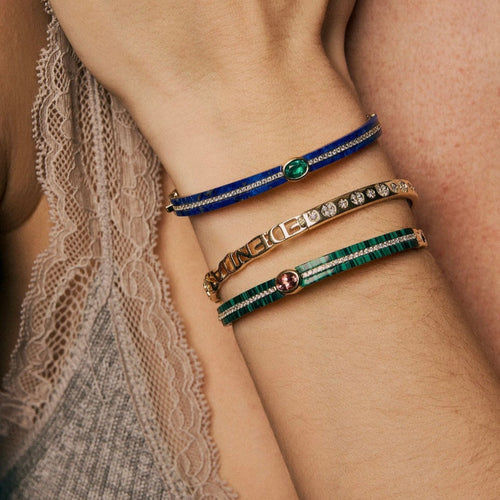Stoned Love Pink Opal Bangle