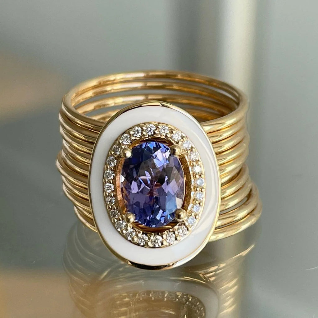 Oval Tanzanite Ring