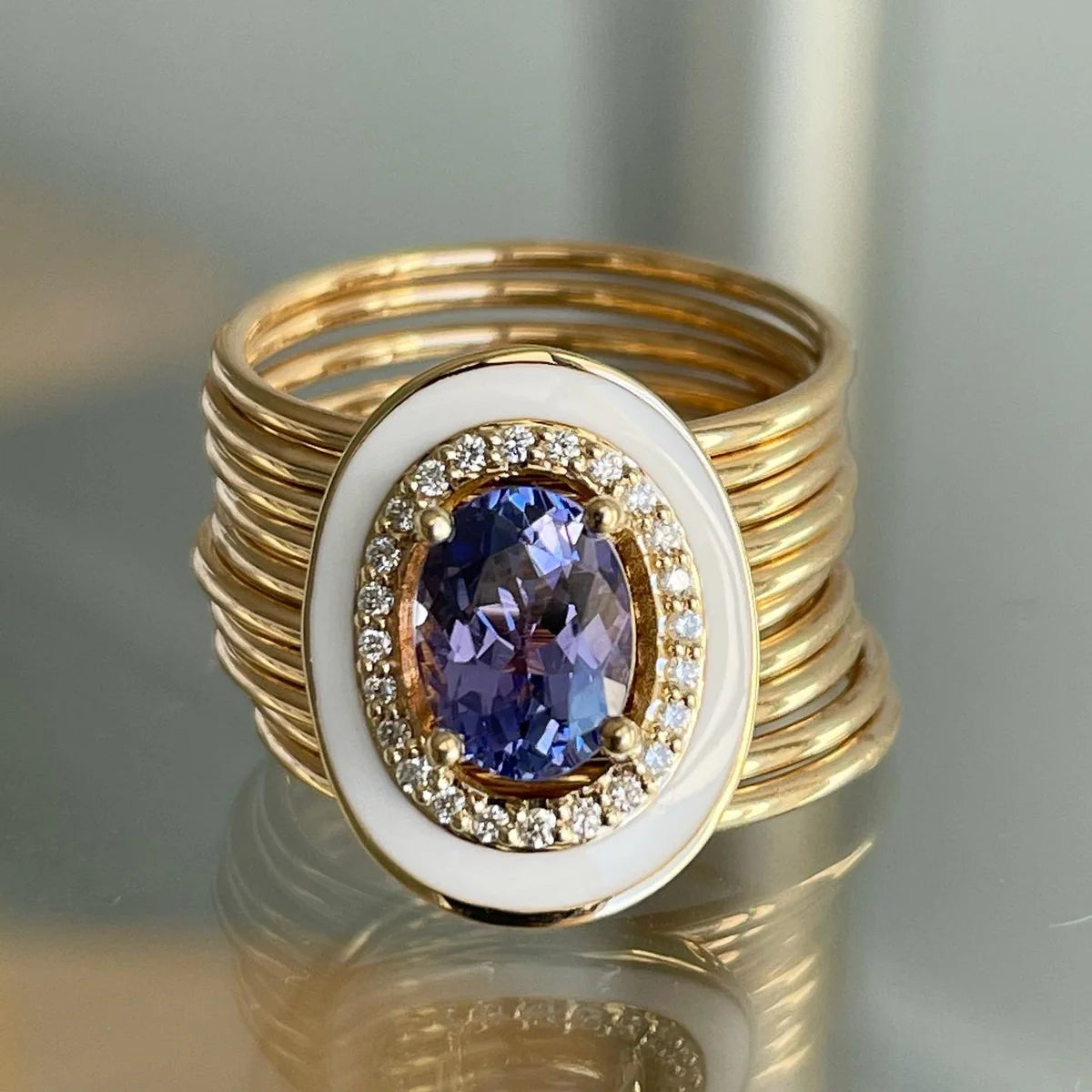 Oval Tanzanite Ring