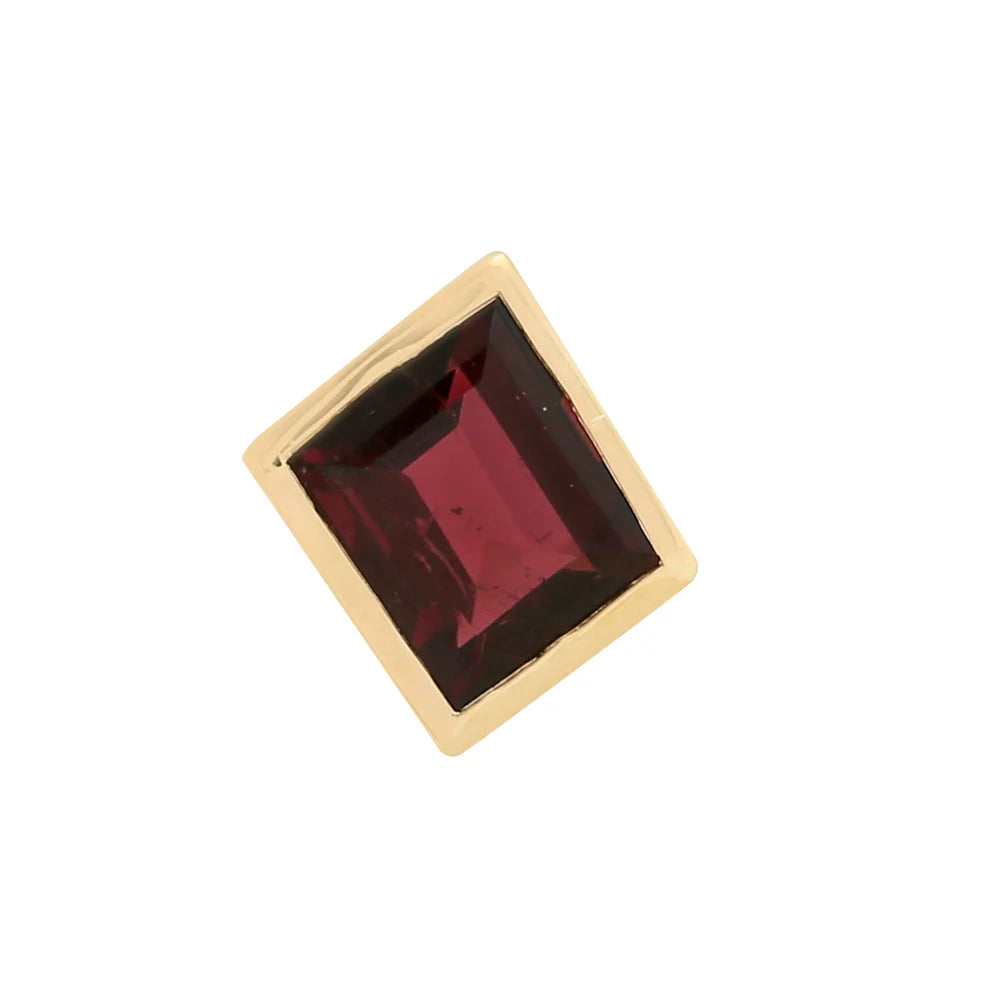 Emerald-Cut Tourmaline Charm