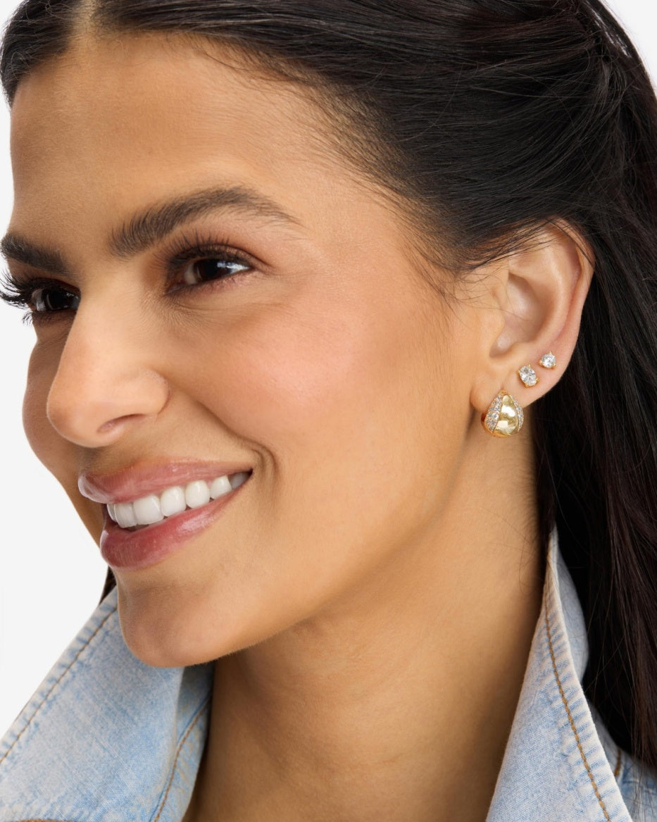 Lil Norah Mixed Pavé Earrings