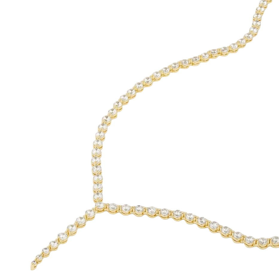 She's An Icon Lariat Tennis Necklace 18"