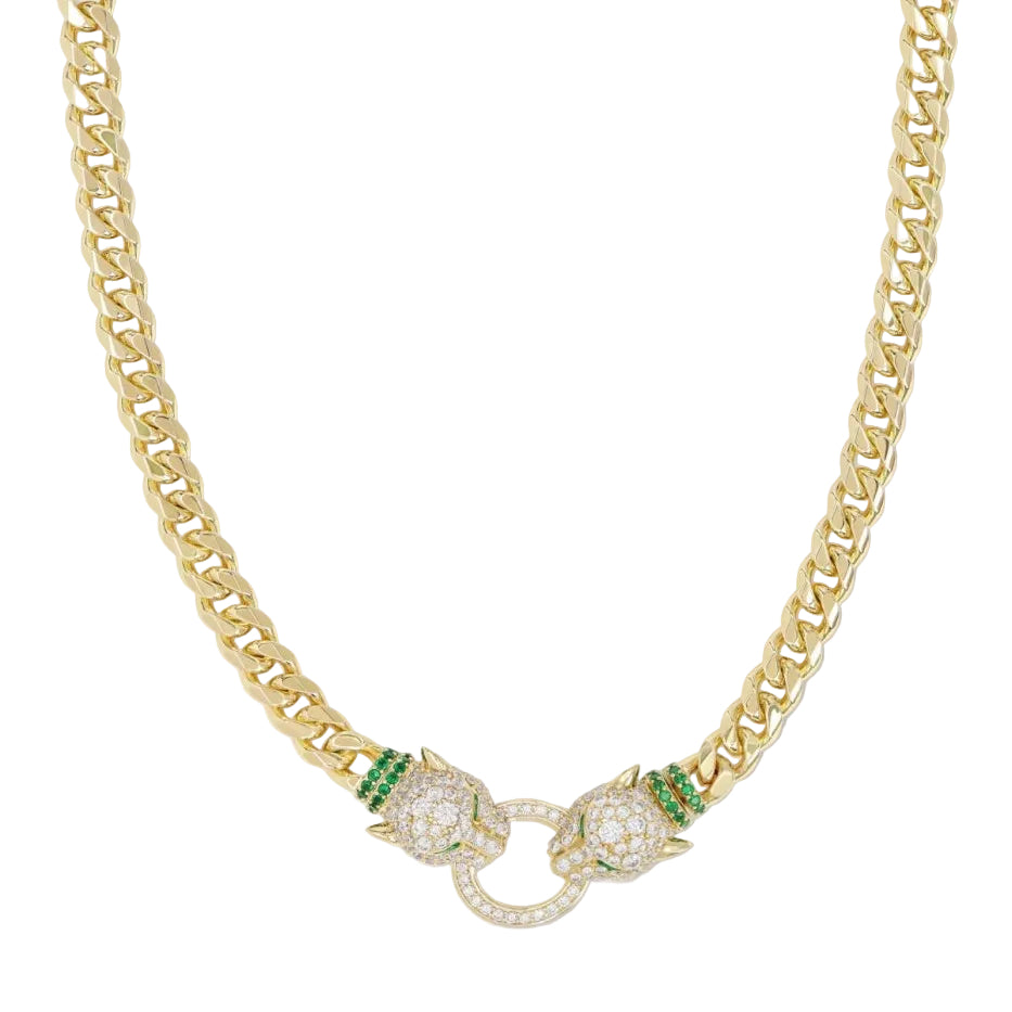 Jaguar Cuban Chain Necklace 6.8mm