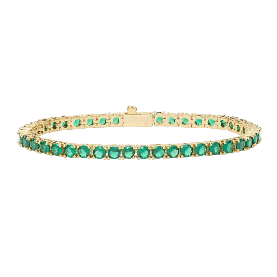 Grand Heiress Tennis Bracelet - Emerald