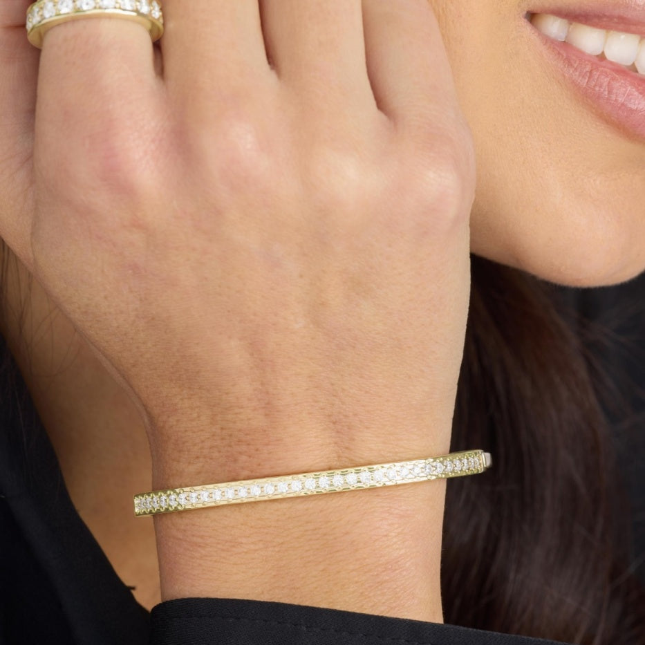 Ashley Pave Cuff 4mm